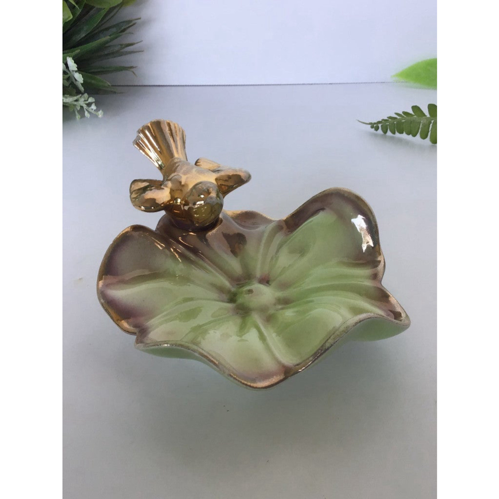 Vintage Porcelain Flower Dish made by Stewart McCulloch